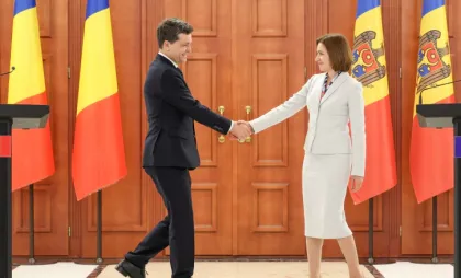 Nicușor Dan și Maia Sandu 