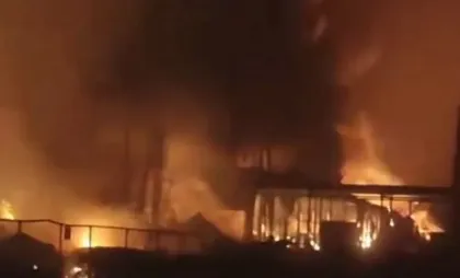 Incendiu la o fabrică de biscuiți din Grecia 