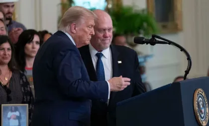 Tom Homan, fotografiat alături de președintele Donald Trump