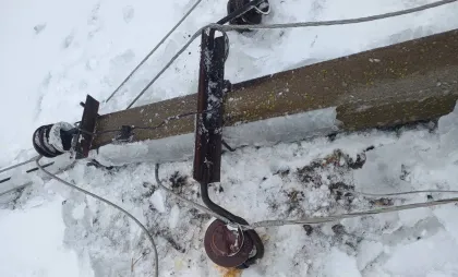 Linii electrice aeriene deteriorate