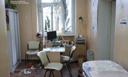 Maternitatea Zaporojie în urma unui atac rusesc Maternitatea Zaporojie în urma unui atac rusesc