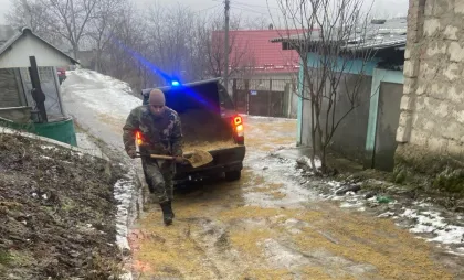 Armata Națională imlicată în prevenirea ghețușului