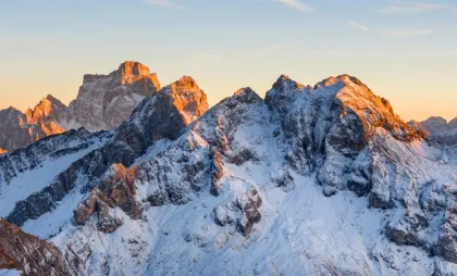 Panoramă a pasului Passo Giau din Munții Dolomiți