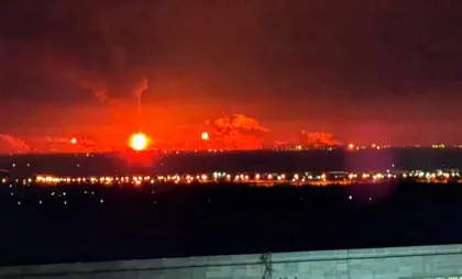 Incendiu la o bază militară din Rusia