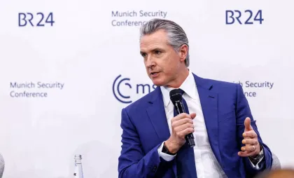 Gavin Christopher Newsom vorbește la Conferința de Securitate de la München