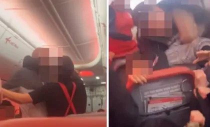 Bătaie la bordul unui avion 