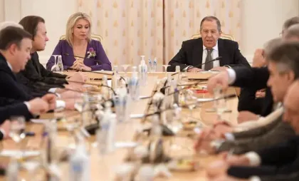 Maria Zaharova si Serghei Lavrov Maria Zaharova si Serghei Lavrov