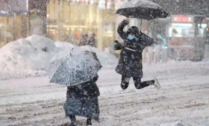 Ninsoare în New York