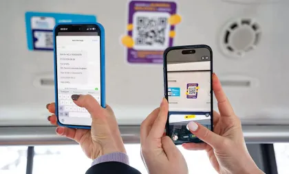 Bilet de călătorie pe telefon