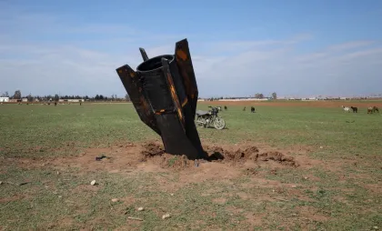 Rachetă prăbușită în Siria