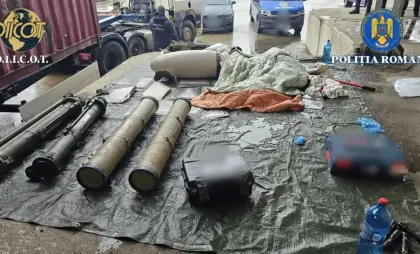 Armamentul depistat la vamă 