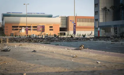 Urmările unor atacuri cu dronă iraniene în Bahrein