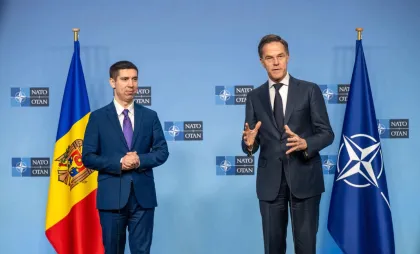 Mihai Popșoi și Mark Rutte