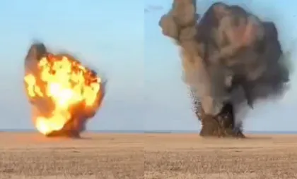 Drona căzută la Tudora, distrusă controlat: „Nu mai există pericol pentru cetățeni”. Momentul când este detonată - VIDEO