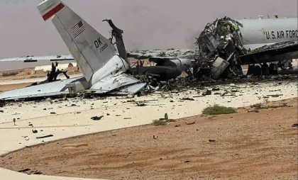 Aeronava E-3 Sentry AWACS distrusă de atacul iranian în Arabia Saudită