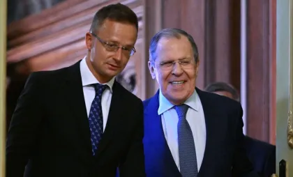 Peter Szijjártó și Serghei Lavrov Peter Szijjártó și Serghei Lavrov