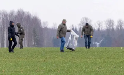 Autoritățile estoniene au adunat bucăți de drone din zona Tartu