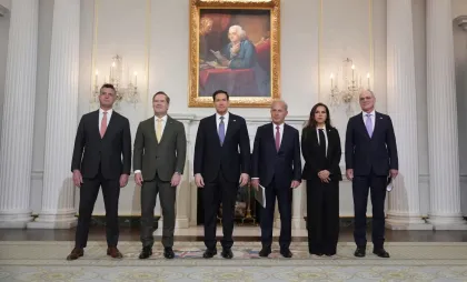 Marco Rubio și ambasadorii Israelului și Libanului Marco Rubio și ambasadorii Israelului și Libanului