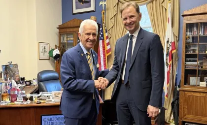 ambasadorul Vlad Kulminski și congresmanul Jim Costa