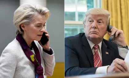 Ursula von der Leyen a vorbit cu Donald Trump