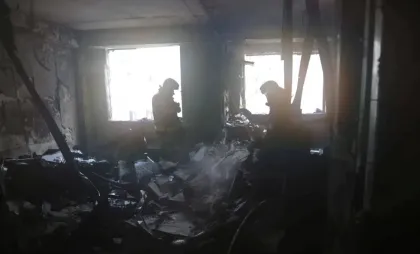 Incendiu în capitală