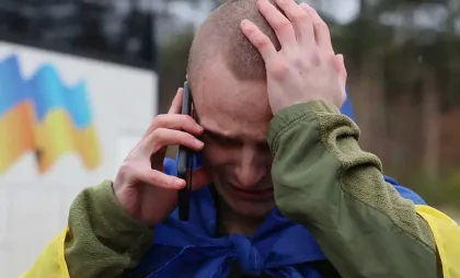 Soldat ucrainean eliberat în urma unui schimb de prizonieri