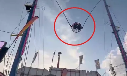 Cablul unei cabine se rupe în aer Cablul unei cabine se rupe în aer