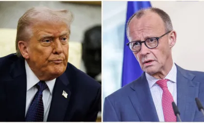 Donald Trump și Friedrich Merz