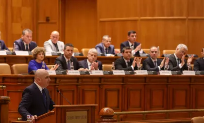 Ilie Bolojan la dezbaterea moțiunii PSD-AUR contra Guvernului său