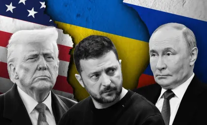 Trump, Putin și Zelenski Trump, Putin și Zelenski