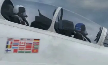 Avioane cu steaguri NATO Avioane cu steaguri NATO