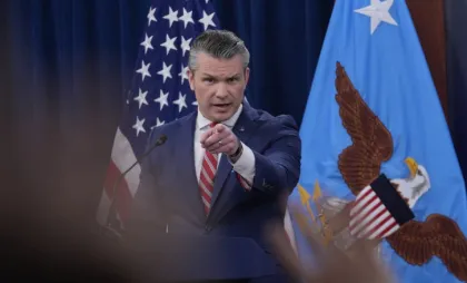 Secretarul american al Apărării, Pete Hegseth Secretarul american al Apărării, Pete Hegseth