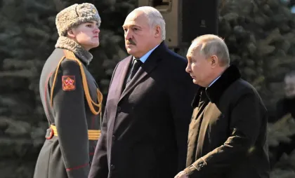 Vladimir Putin și Alexandr Lukașenko