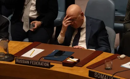 Vasili Nebenzia, ambasadorul Rusiei la ONU Vasili Nebenzia, ambasadorul Rusiei la ONU