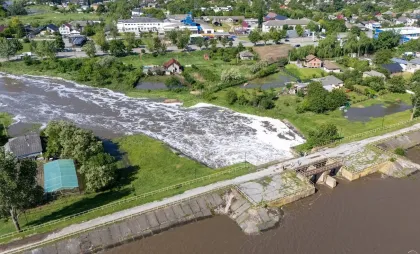 Lacul Delia din raionul Ungheni s-a revărsat Lacul Delia din raionul Ungheni s-a revărsat