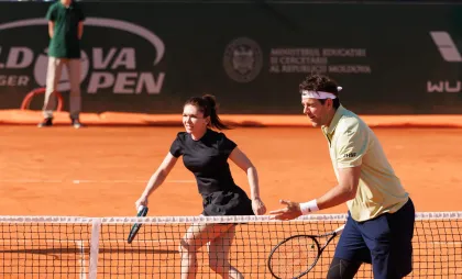 Simona Halep și Juan Martin del Potro Simona Halep și Juan Martin del Potro
