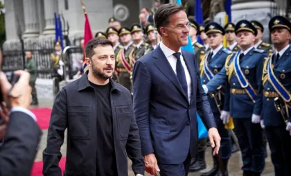 Volodimir Zelenski și Mark Rutte Volodimir Zelenski și Mark Rutte