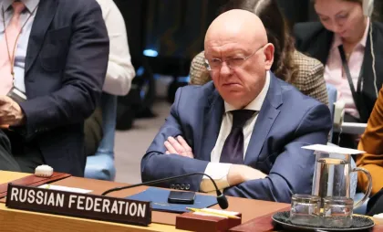Reprezentantul Rusiei la reuniunea Consiliului de Securitate al ONU