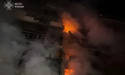 Bloc avariat de dronă rusă Bloc avariat de dronă rusă