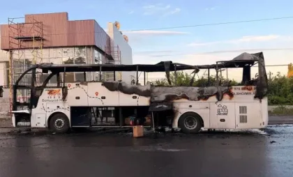 Lovitură asupra unui autobuz