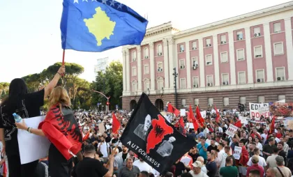 Proteste în Tirana Proteste în Tirana