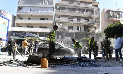 Un atac aerian israelian a lovit districtul Dahieh din Beirut pe 14 iunie 2026