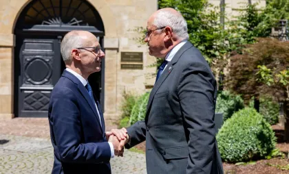 Alexandru Munteanu și Luc Frieden Alexandru Munteanu și Luc Frieden