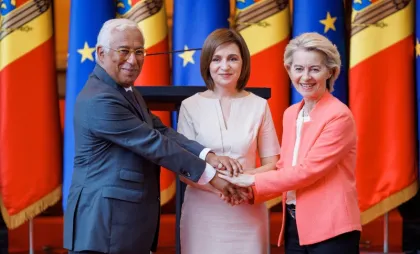 António Costa, Maia Sandu și Ursula von der Leyen