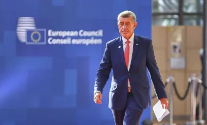 Premierul ceh Andrej Babis Premierul ceh Andrej Babis