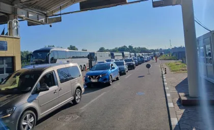 Flux intens la vama Giurgiulești