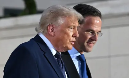 Donald Trump și Mark Rutte Donald Trump și Mark Rutte