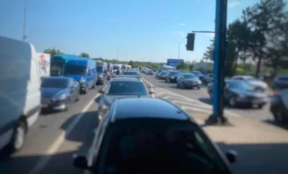Trafic intens la Leușeni