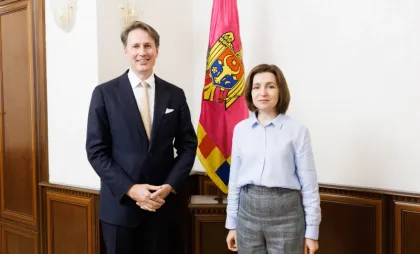 Maia Sandu și Fred Duijn Maia Sandu și Fred Duijn