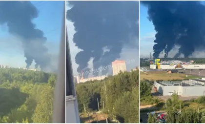 Rafinărie în flăcări Rafinărie în flăcări